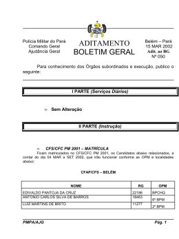 ADT BG 050 - De 15 MAR 2002 - Proxy da Pol&iacute;cia Militar do Par&aacute;!