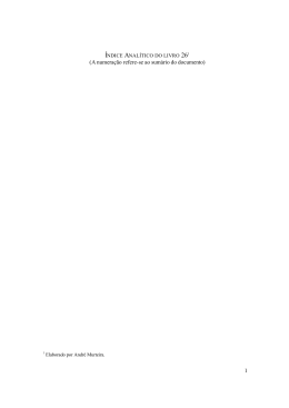 1 (A numera&ccedil;&atilde;o refere-se ao sum&aacute;rio do documento)