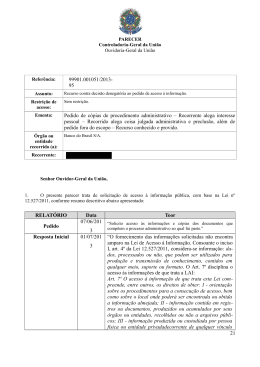 99901.001051/2013- 95 Pedido de c&oacute;pias de procedimento