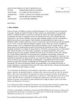 A&Ccedil;&Atilde;O CIVIL P&Uacute;BLICA N&ordm; 2003.72.00.007539