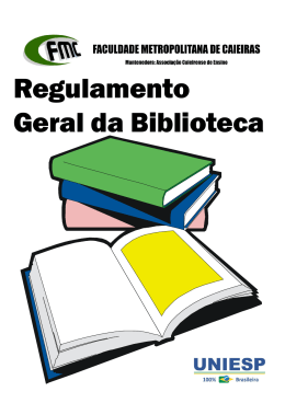 Regulamento Geral da Biblioteca