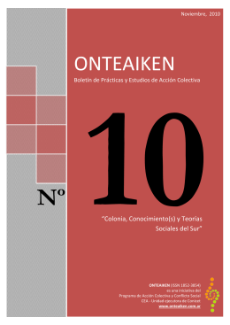 y Teorias Sociales del Sur