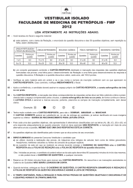 PROVA COMPLETA.indd - Col&eacute;gio e Vestibular de A a Z