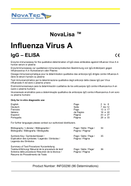 Influenza Virus A - NovaTec Immundiagnostica GmbH