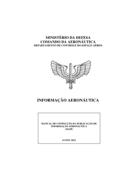 informa&ccedil;&atilde;o aeron&aacute;utica - Tarifas de Navega&ccedil;&atilde;o A&eacute;rea