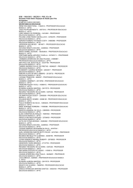 DOE &ndash; 19/01/2013 &ndash; SE&Ccedil;&Atilde;O II &ndash; P&Aacute;G