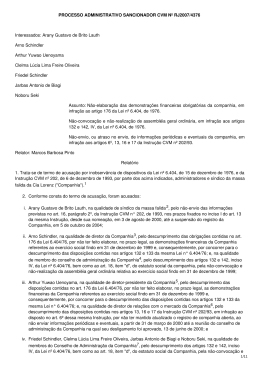 Extrato da Sess&atilde;o de Julgamento