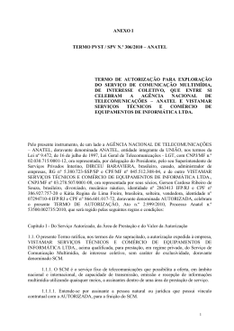 anexo i termo pvst / spv n.º 306/2010 – anatel termo de autorização