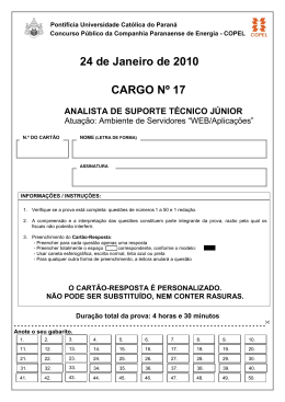 Prova - PUCPR