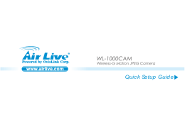 AirLive WL-1000CAM Quick Setup Guide