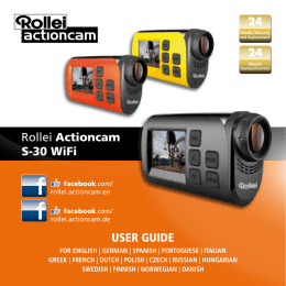 User GUide Rollei Actioncam S-30 WiFi