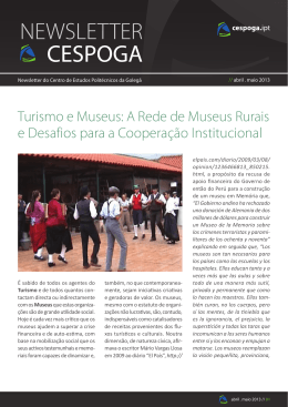A Rede de Museus Rurais e Desafios para a