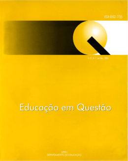 Rapport de Condorcet - Revista Educa&ccedil;&atilde;o em Quest&atilde;o