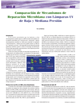 Comparación de Mecanismos de Reparación Microbiana con