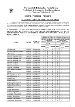 Edital 03/2014 - Universidade Estadual de Ponta Grossa