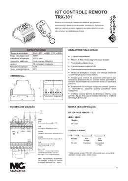 Técnico - Português - Kit Controle Remoto