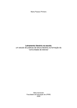 Letramento liter&aacute;rio na escola - Biblioteca Digital de Teses e