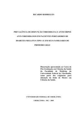 ricardo rodrigues prevalência de disfunção tireoidiana e