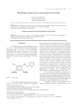 Metodologias analíticas para a determinação da furosemida