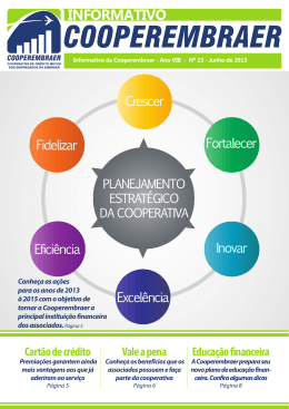 INFORMATIVO - Cooperativa Embraer