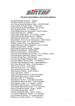 Elei&ccedil;&otilde;es 2009: Rela&ccedil;&atilde;o de Delegados