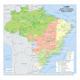 Mapa dos biomas continentais do Brasil - Vamos Contar