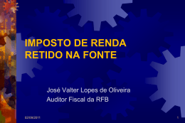 imposto de renda - Controladoria Geral do Estado do Piauí