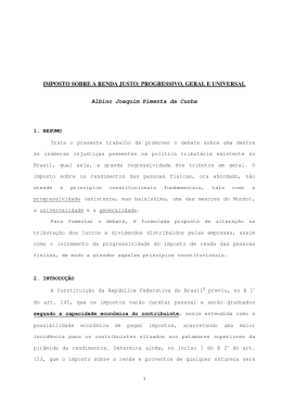 imposto sobre a renda progressivo geral e universal fdc