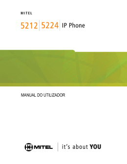 5212/5224 IP Telefone Manual do utilizador