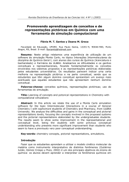 Promovendo aprendizagem de conceitos e de representa&ccedil;&otilde;es