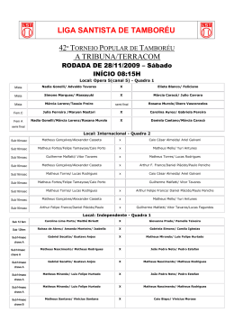 LIGA SANTISTA DE TAMBOR&Eacute;U A TRIBUNA/TERRACOM