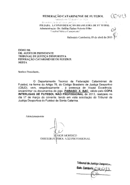 Proc. 065-13 – Jogo Paraiso x BAC – Copa Interligas