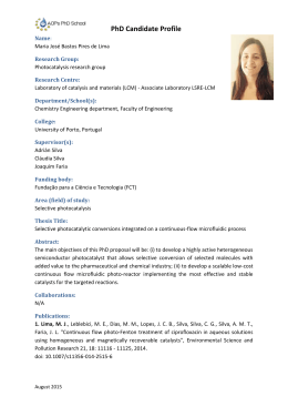 PhD Candidate Profile