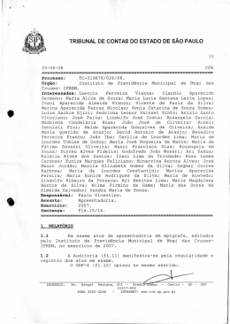 Aposentadorias Exerc&iacute;cio 2007