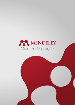 Guia de Migração ? Mendeley