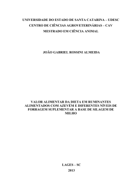 valor alimentar da dieta em ruminantes alimentados com