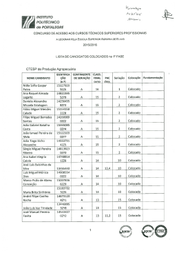 INSTITUTO M km&rdquo;, &agrave; - Instituto Polit&eacute;cnico de Portalegre