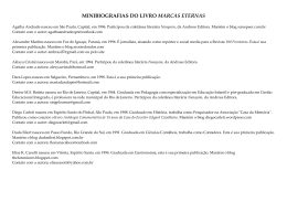 MINIBIOGRAFIAS DO LIVRO MARCAS ETERNAS