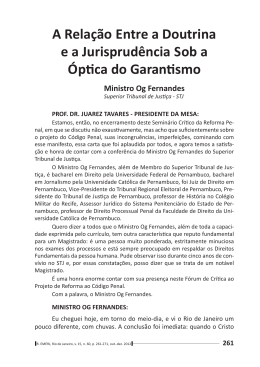 A Rela&ccedil;&atilde;o entre a Doutrina e a Jurisprud&ecirc;ncia sob a &oacute;ptica do