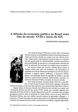 A difus&atilde;o da economia pol&iacute;tica no Brasil entre fins do s&eacute;culo XVIII e