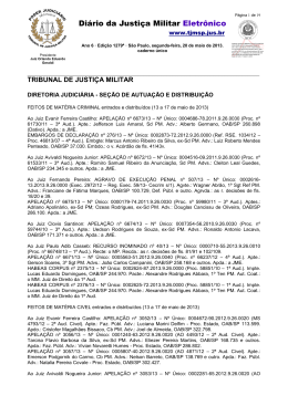 Di&aacute;rio da Justi&ccedil;a Militar Eletr&ocirc;nico