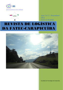 revista de log&iacute;stica da fatec-carapicu&iacute;ba