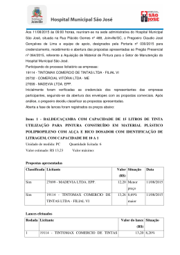 Item: 1 - Hospital Municipal S&atilde;o Jos&eacute;