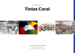 Hist&oacute;rico Tintas Coral