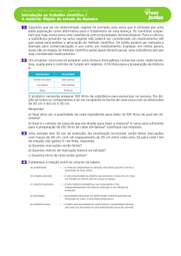 Introdução ao trabalho cientifico A matéria Objeto de estudo da