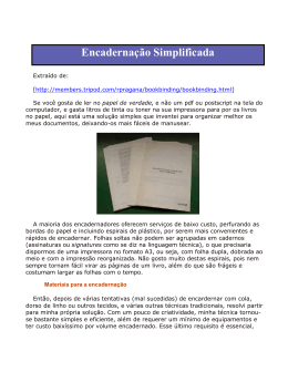 Encaderna&ccedil;&atilde;o Simplificada