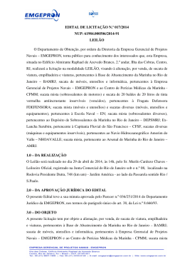 EDITAL DE LICITA&Ccedil;&Atilde;O N.&ordm; 017/2014 NUP: 61984.000506/2014