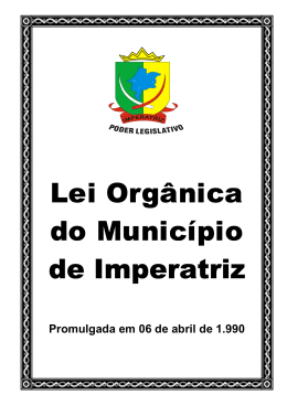 Lei Orgânica do Município de Imperatriz