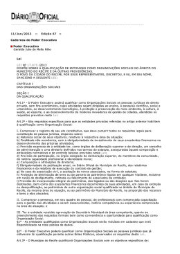 Lei n&ordm; 17.875/2013 - Lei Municipal das OS