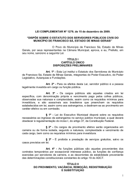 LEI MUNICIPAL N&ordm; 3